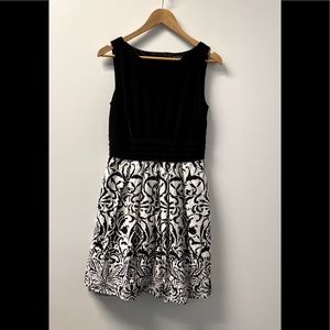 Lauren by Ralph Lauren black and white dress